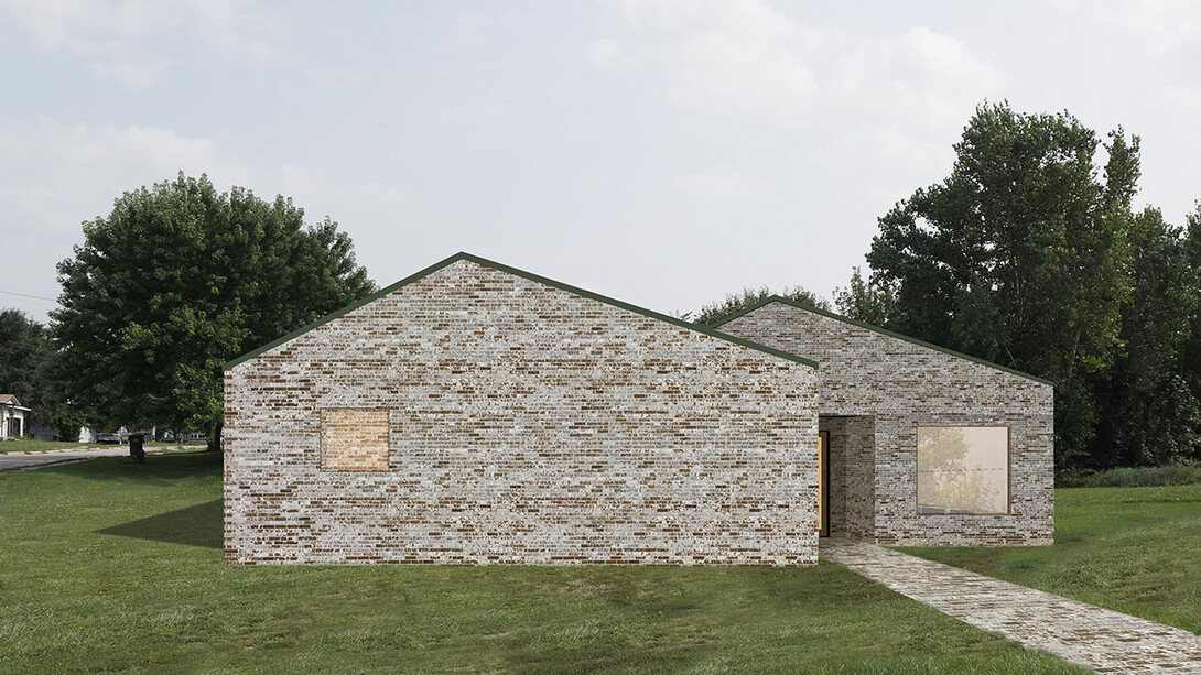 This artist rendering shows the exterior of the planned Santee Sioux Nation Family Resource Center in Niobrara.