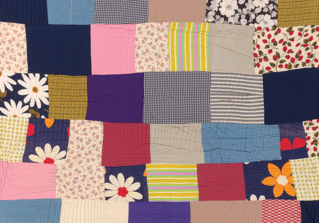 Detail of a patchwork quilt from the International Quilt Museum's Roderick Kiracofe Collection, which it acquired earlier this year.