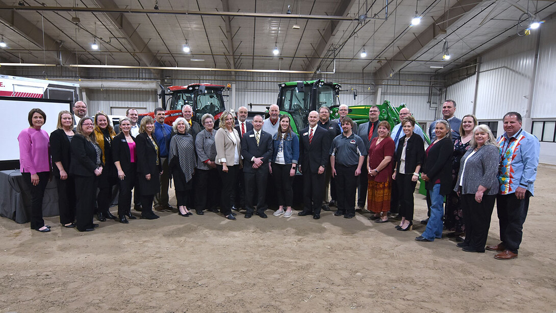 Leaders from the University of Nebraska–Lincoln, Northeast Community College, Northeast Nebraska high schools, tribal schools, educational service units and other educational entities took part in a March 29 signing ceremony to expand the Northeast Nebraska Educational Compact. Launched in 2019, the compact aims to boost student success, increase teacher support and expand workforce development for agricultural and natural resources careers. Three ESUs and 20 school districts joined the compac