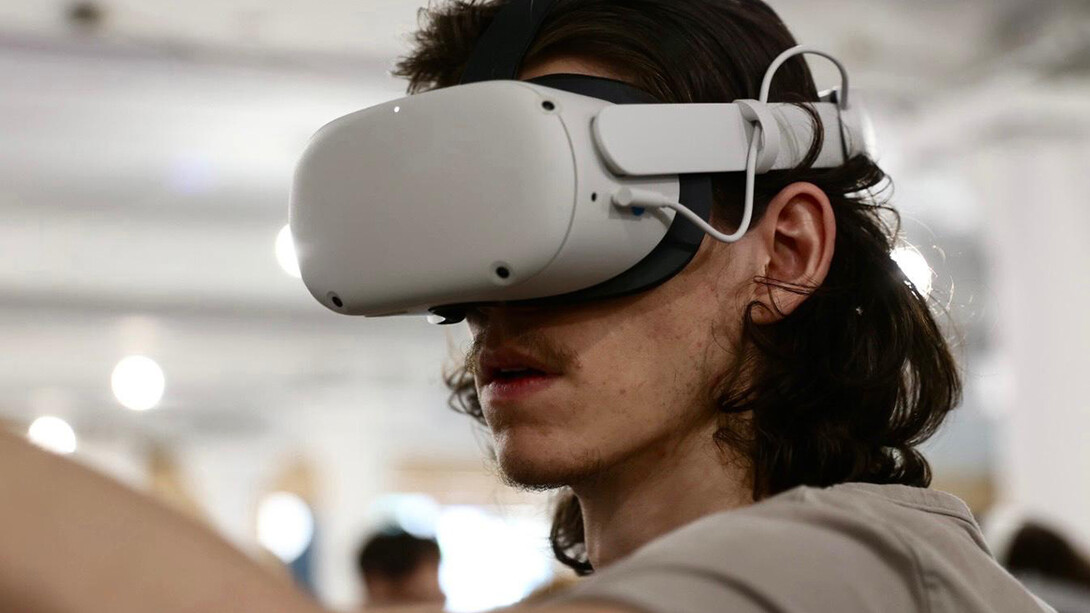 Sam Lawton explores Marshmallow Laser Feast’s virtual reality experience in London during the summer 2022 study abroad course “Story Abroad: Future Fictions, London, U.K.,” led by Ash Eliza Smith and Megan Elliott.