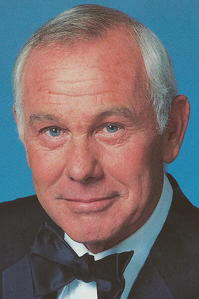 Color portrait of Johnny Carson