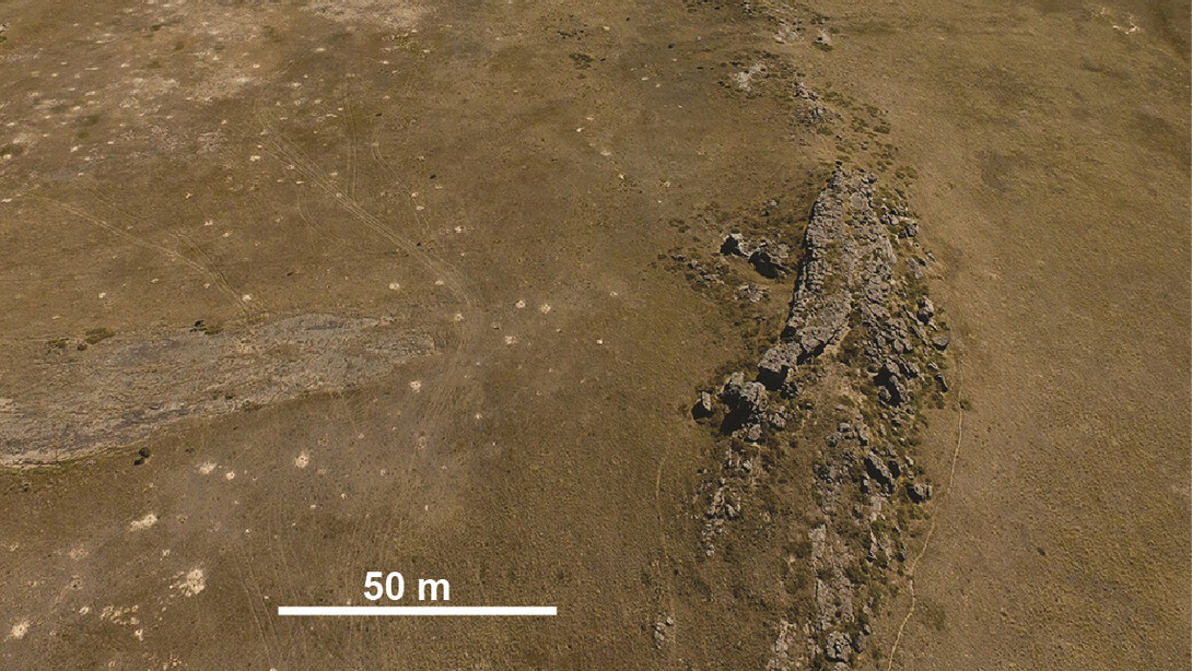 Sandstone-capped fluvial ridge in the Goshen Hole area of eastern Wyoming