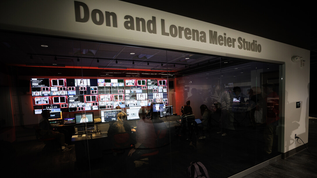 Husker students work in the Don and Lorena Meier Studio in Andersen Hall.