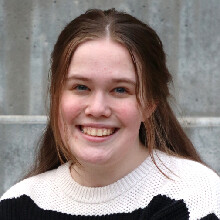 Color portrait of Hannah Scholen, University Honors Program member and May graduate