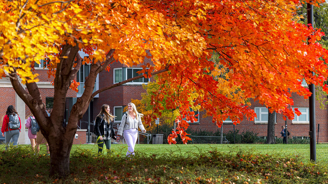 Students on campus