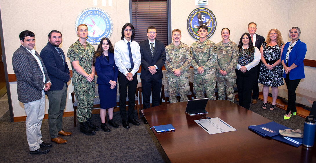 NSRI interns briefed officials at U.S. Strategic Command in Omaha.