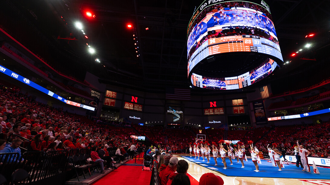 Husker fans cheer on the women's basketball team in a Jan. 11 game with UCLA at Pinnacle Bank Arena.