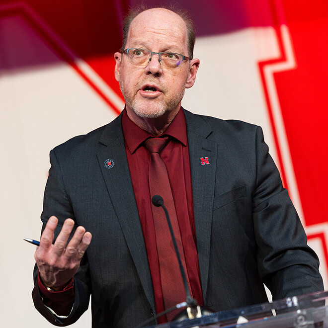 Patrick Dussault, interim dean of the College of Arts and Sciences
