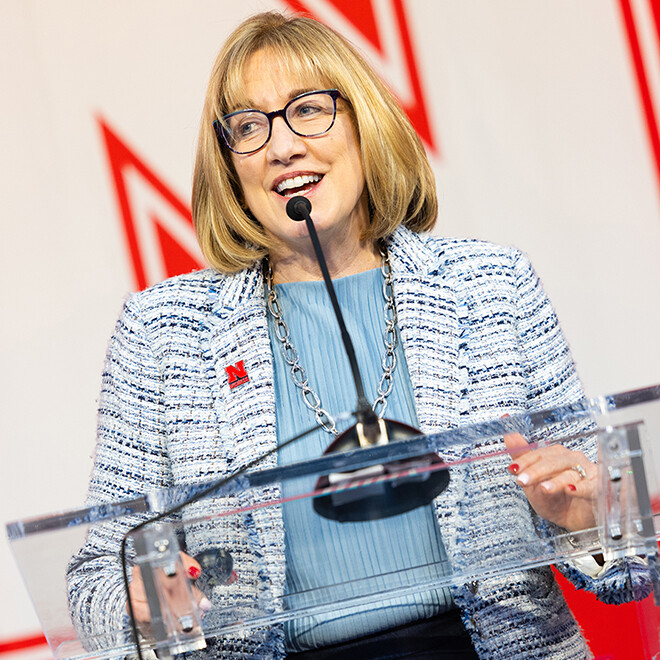 Kathy Farrell, dean of the College of Business