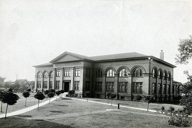 Richards Hall on the west side of campus is named for engineering dean Charles Russ Richards.