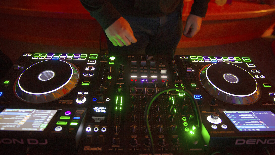 A member of the UNL DJ Club controls the beat during the Rainbow Ball on Oct. 4. The event was launched in 2018 and earned a campuswide programming honor.