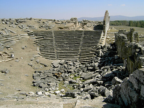 A theater excavated at Aezanis. Photo courtesy of Kenneth Harl.