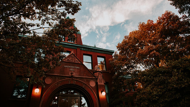 Photo of the front of Architecture Hall on the University of Nebraska–Lincoln campus