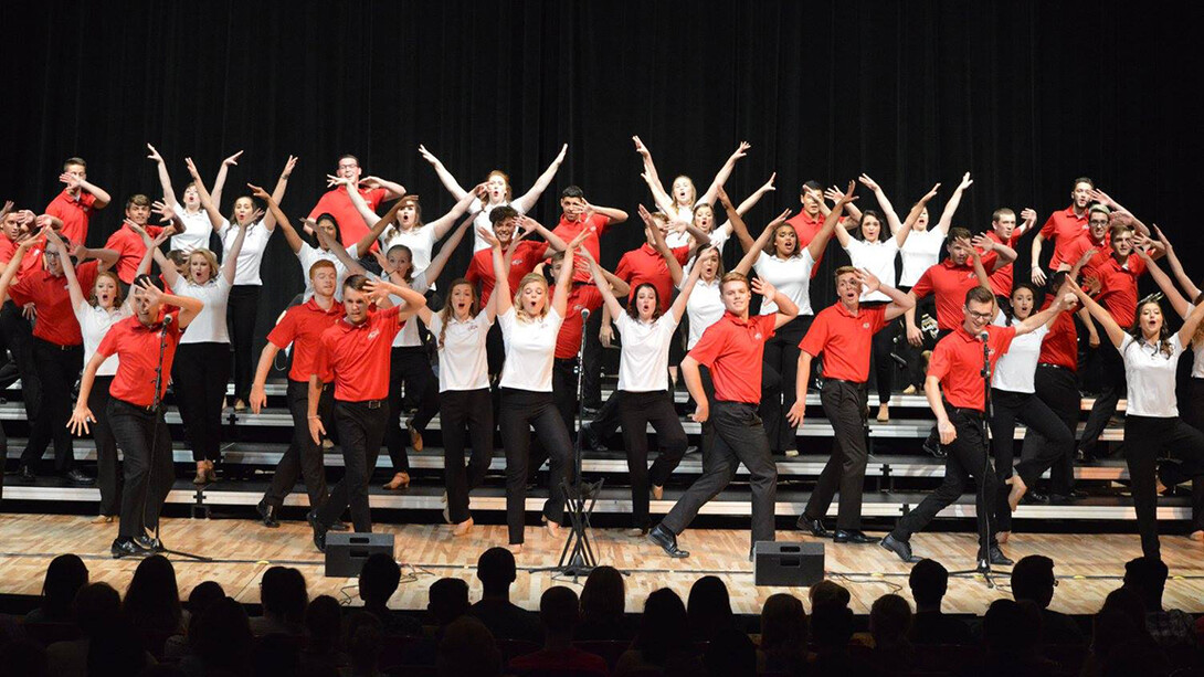 The Big Red Singers perform during the 2016-17 season. The new season opens Aug. 19 with a free, open-to-the-public performance.