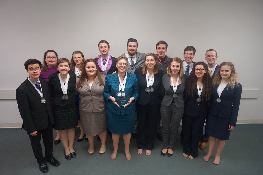 The Nebraska speech team earned its seventh straight Big Ten Conference title earlier this season. The team also recently finished 12th overall in the national tournament.