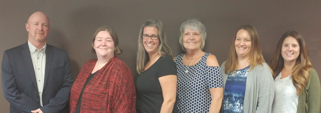 Members of University of Nebraska Center on Children, Families and the Law team are, from left, Jeffrey Chambers, Angel Shafer, Denise Packard, Mary Bothwell, Abby Burianek and Alexandra Labenz