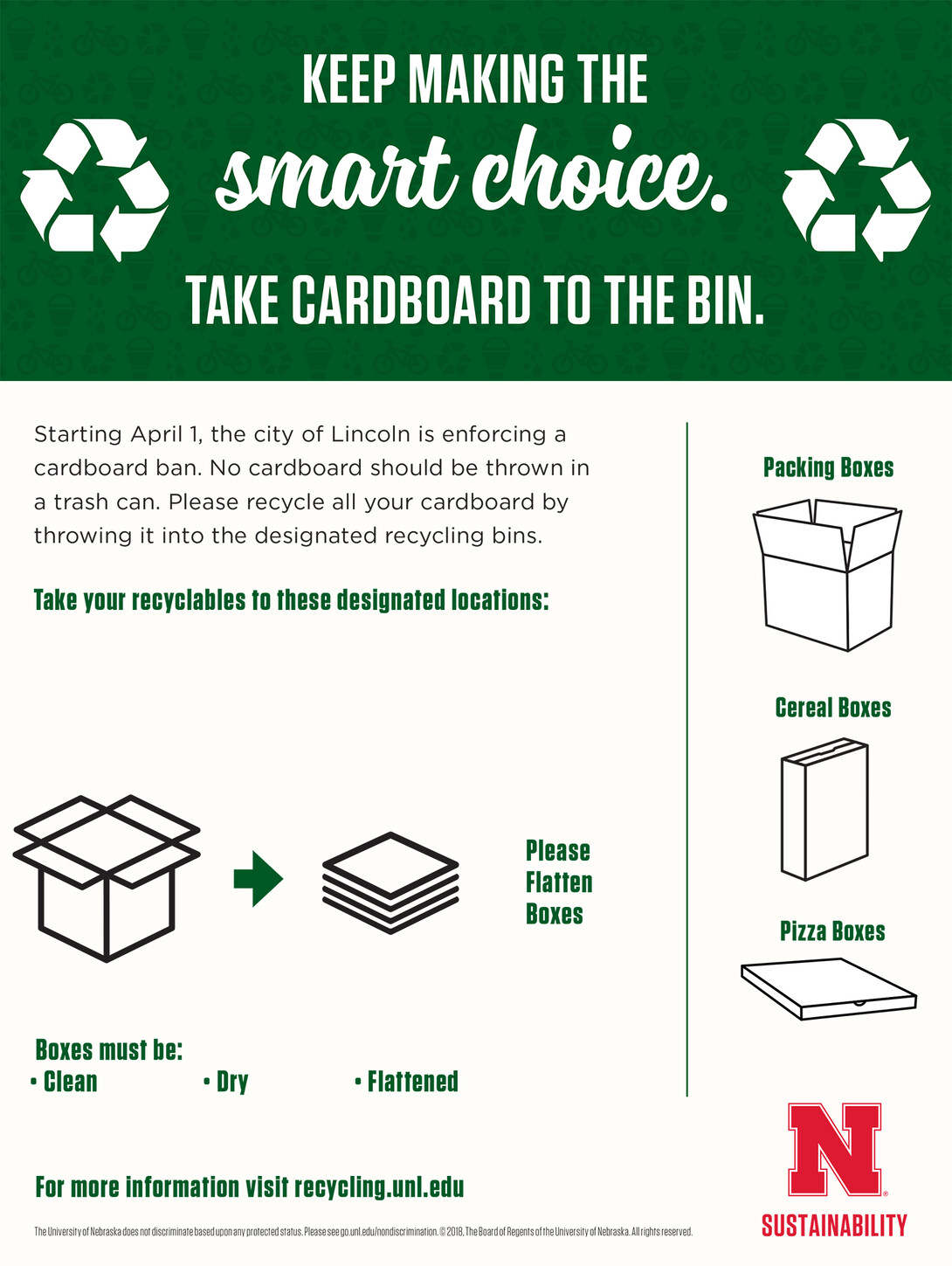 Cardboard recycling information