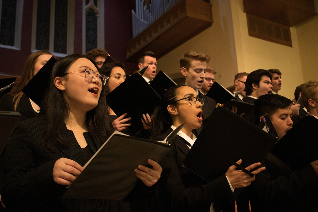 Five choirs in total from the Glenn Korff School of Music will perform at two Evening of Choirs performances Oct. 14 and 26.