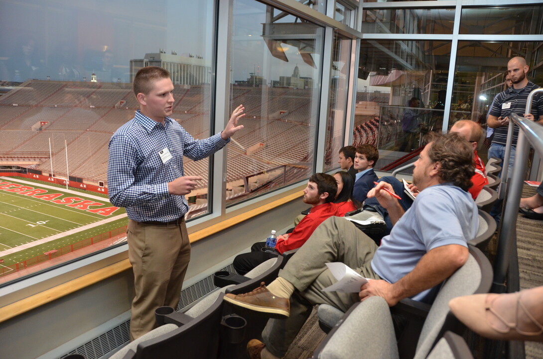Grant Suddarth, an agricultural economics major from York, Nebraska, used the 3-2-1 Quickpitch competition to hone his business plan and go on to successfully compete in the university's New Venture competition.