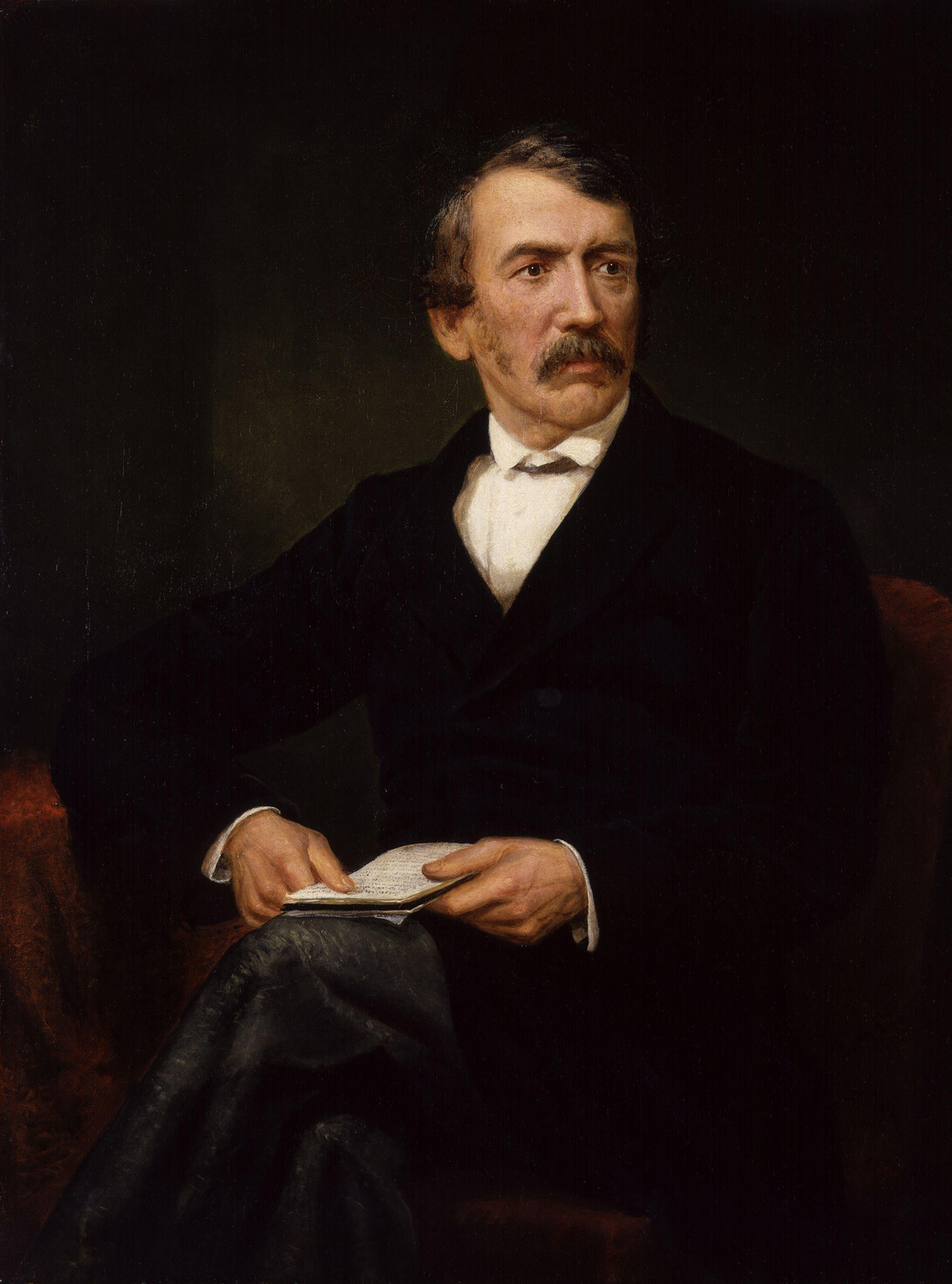A posthumous portrait of David Livingstone by Frederick Havill.