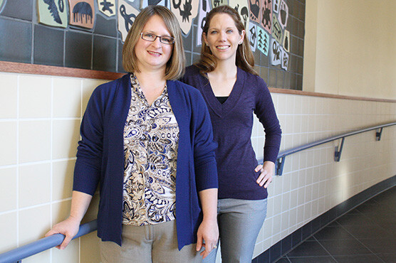 Dawn Davis (left) and Leslie Hawley, CYFS faculty affiliates, are two of 25 Phi Delta Kappa International emerging leaders. 