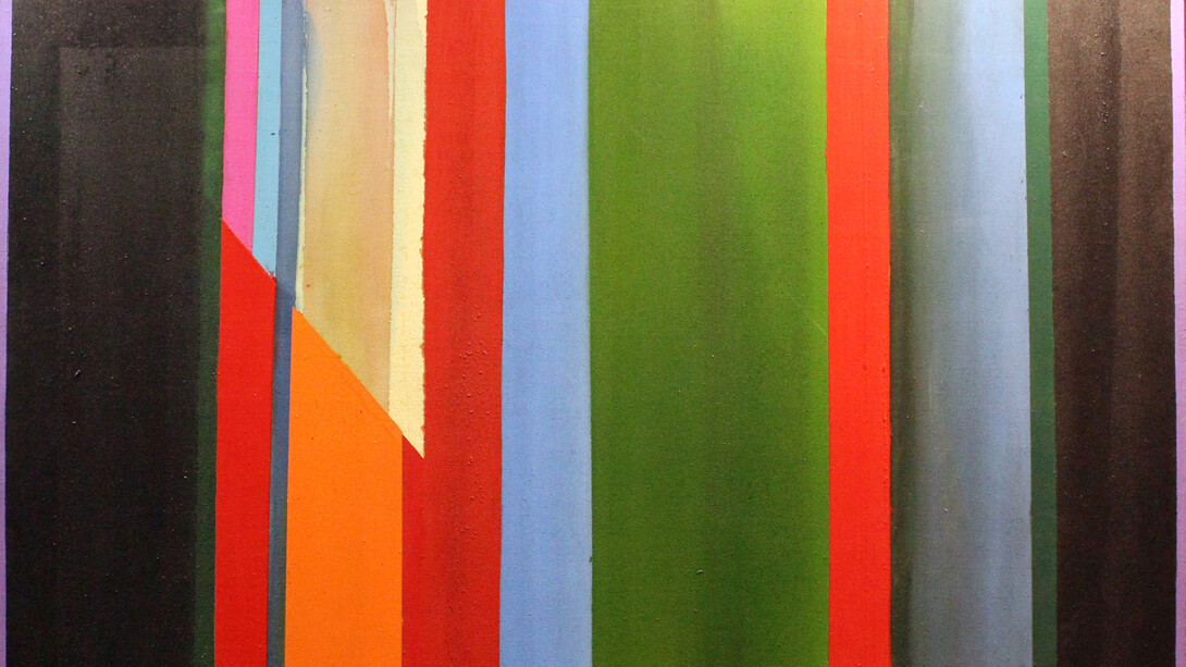 "Cru No. 5" by James Eisentrager, acrylic on canvas, 1976.