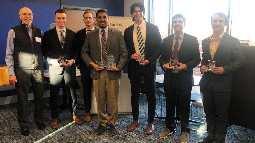 As part of a team of Huskers competing together, Venkatachalam competed and won the CFA Institute Research Challenge sponsored by the CFA Society Nebraska. He assumed the role of a research analyst and was tested on his analytical, valuation, report writing and presentation skills.