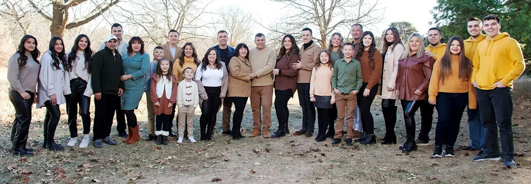 Family is a big part of Tatyana Gulchuk's life outside of campus. She is shown here with members of her family.