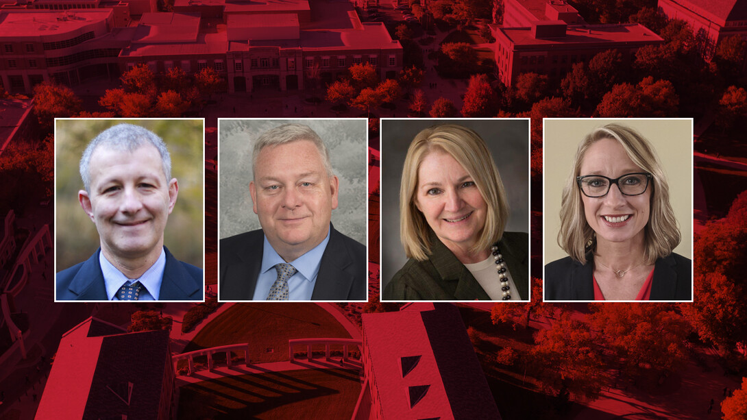 Finalists for the College of Journalism and Mass Communications dean post are (from left) Raymond "Bernie" Ankney, Joseph Blaney, Amy Struthers and Shari Veil 