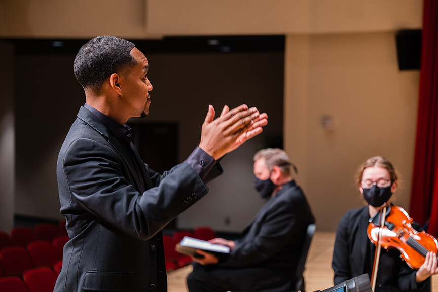 Assistant Professor of Music in Choral Activities Marques L.A. Garrett is organizing the George Walker Festival on April 5.