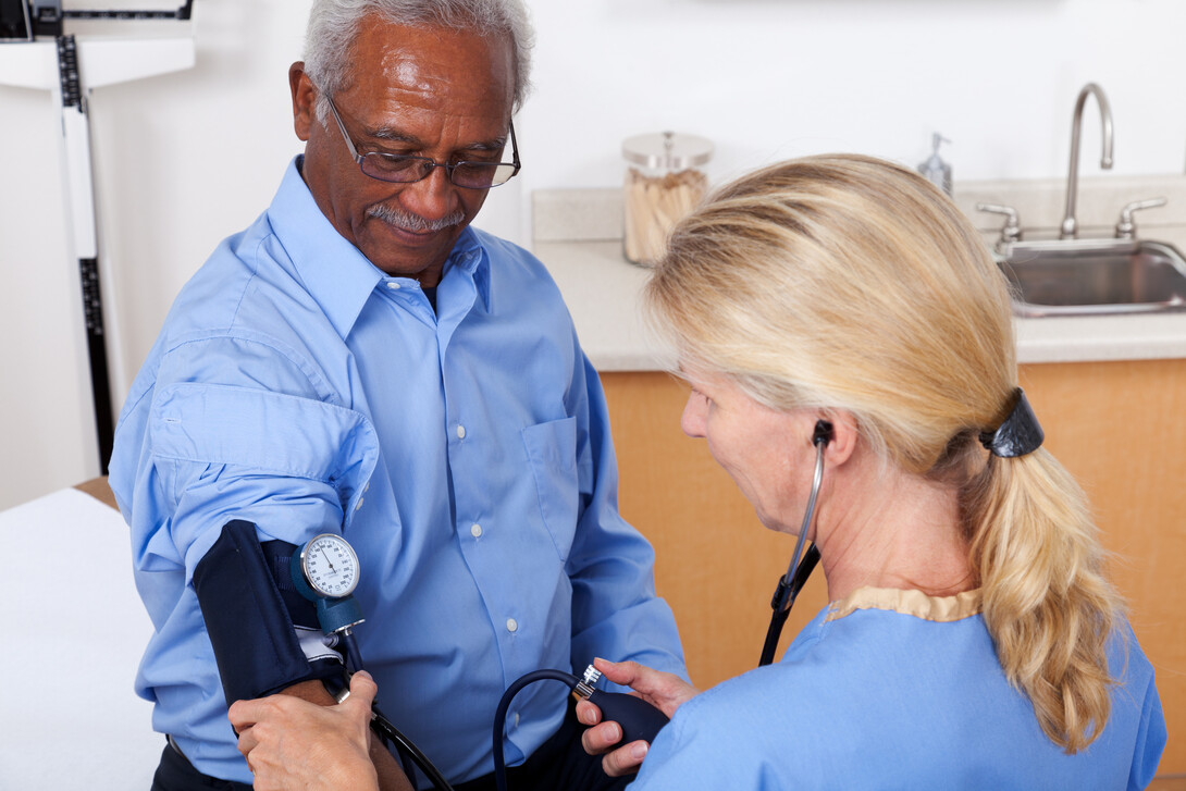 The University Health Center offers blood pressure checks and other services to faculty members.