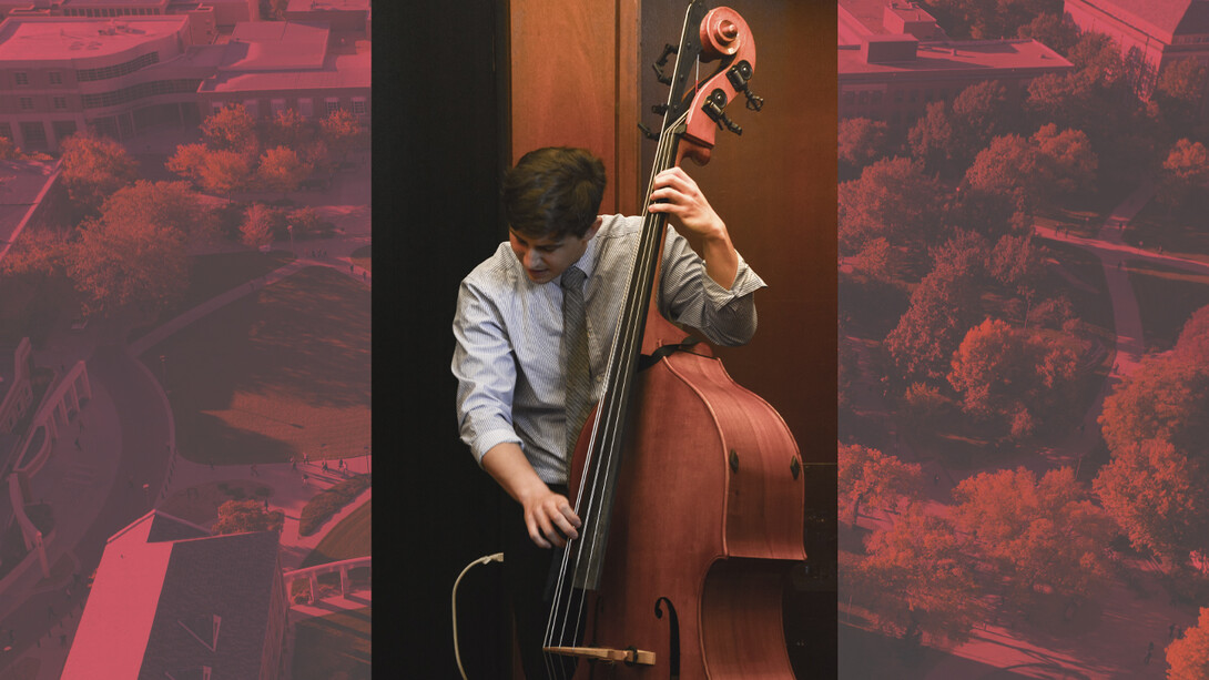 Entertainment for the evening included performances by a jazz trio of students in the Glenn Korff School of Music.