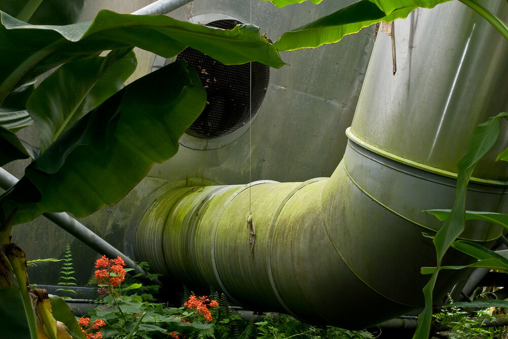 This photo, “Green Ductwork, Eden Project,” is among images featured in Dana Fritz's new book.