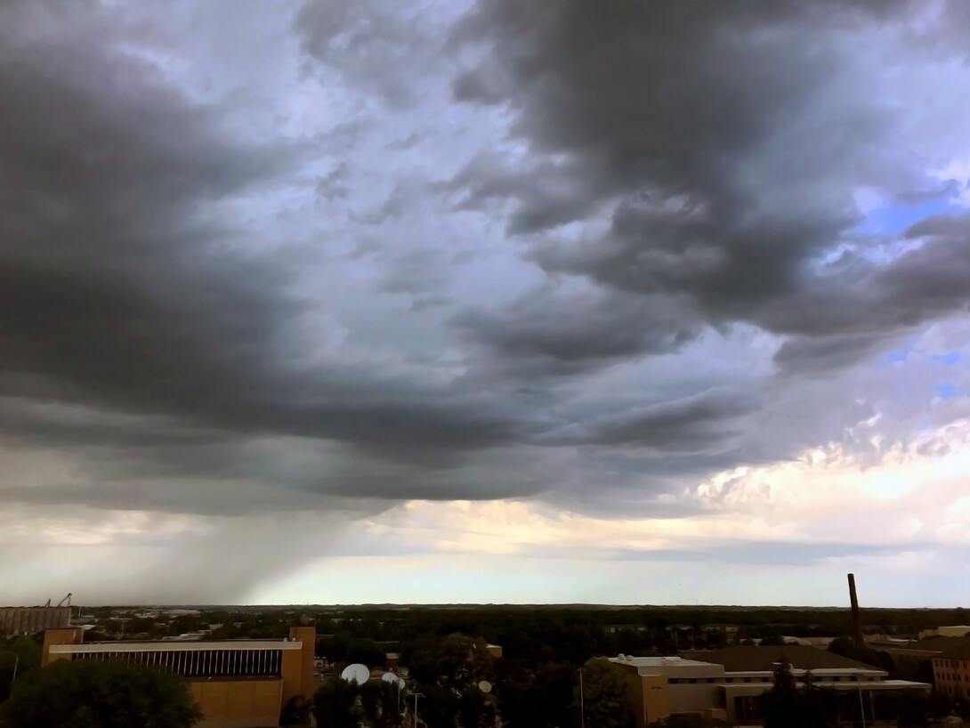 A storm rolls over Lincoln on June 25.