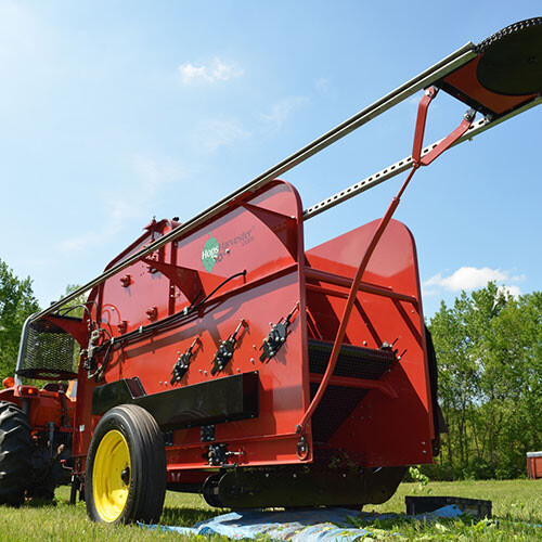 UNL’s Department of Agronomy and Horticulture has purchased a portable field hops harvester that will be used for field demonstrations in August or early September. The harvest unit is designed for use by small growers (two acres or less) and offers an efficient way to collect cones from the hop bines.