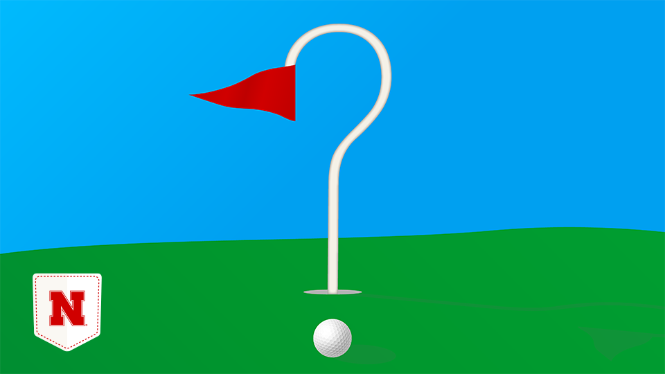 Illustration of putting green