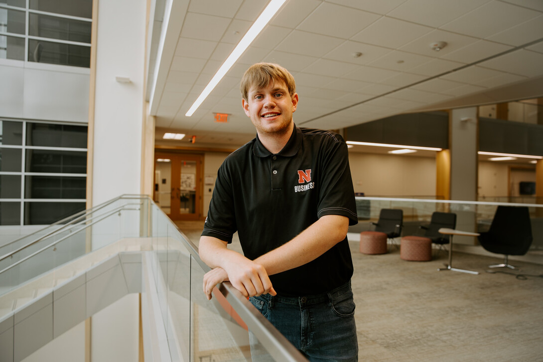 Buescher, an international business student, took initiative to maintain and cultivate the connections he made while studying abroad in China through the College of Business.  