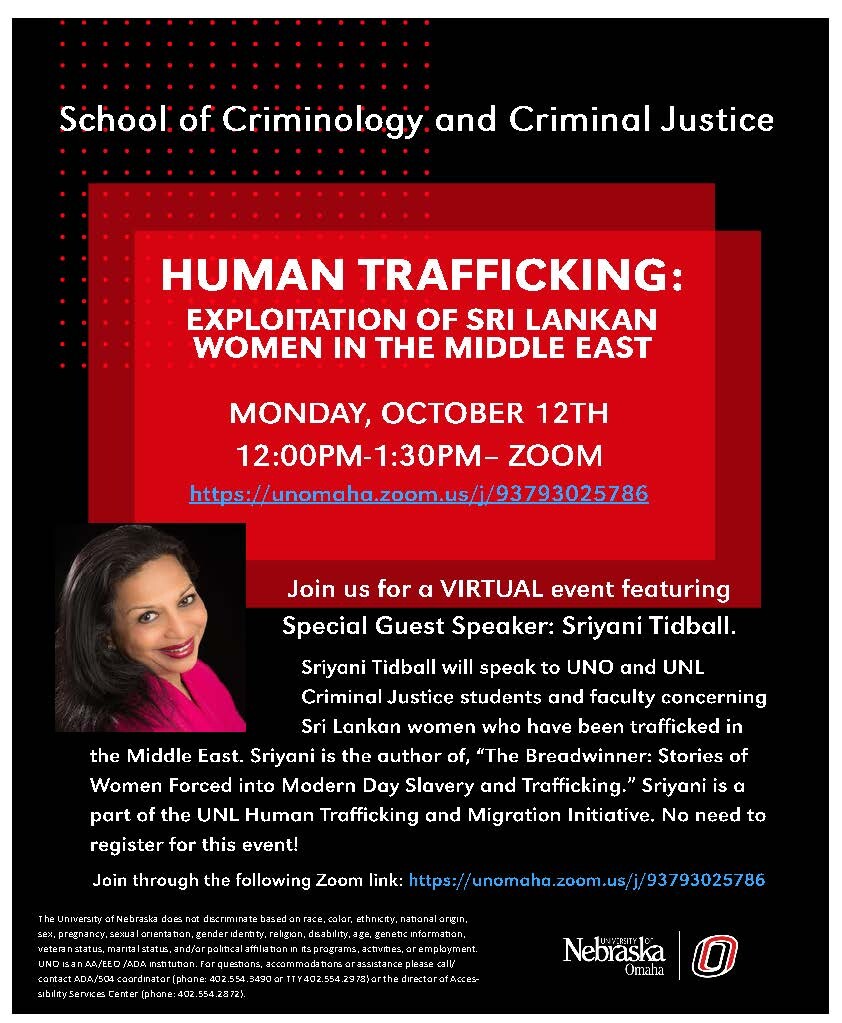 Human Trafficking: Sriyani Tidball