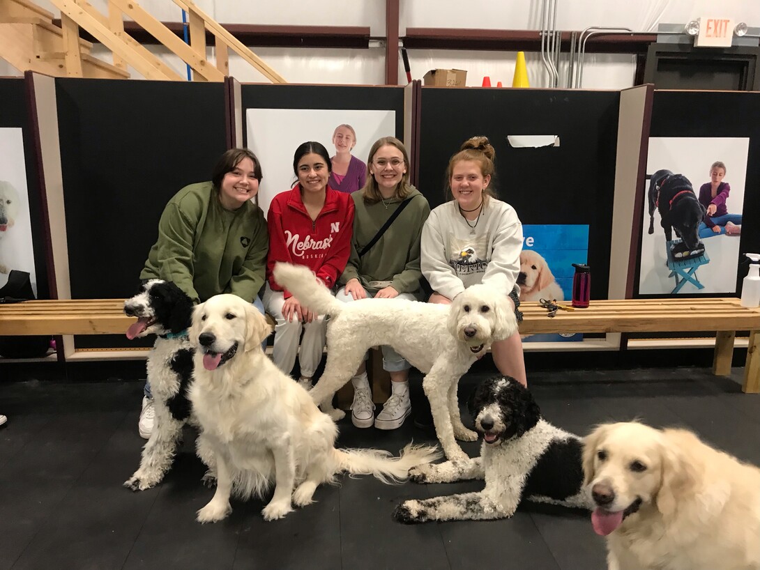 University of Nebraska students with Domesti-PUPS