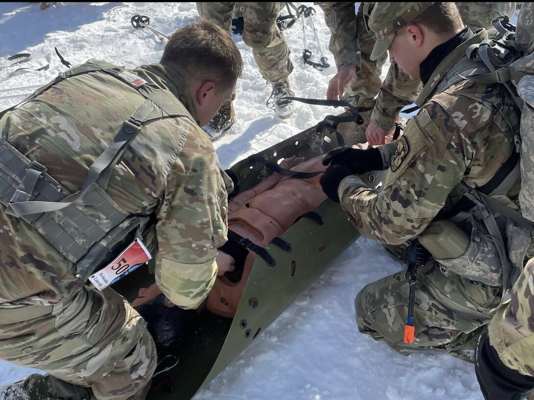 Northern Warfare Challenge Alpha team Nebraska Army ROTC