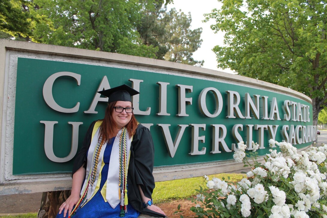 Kelley Wick at graduation