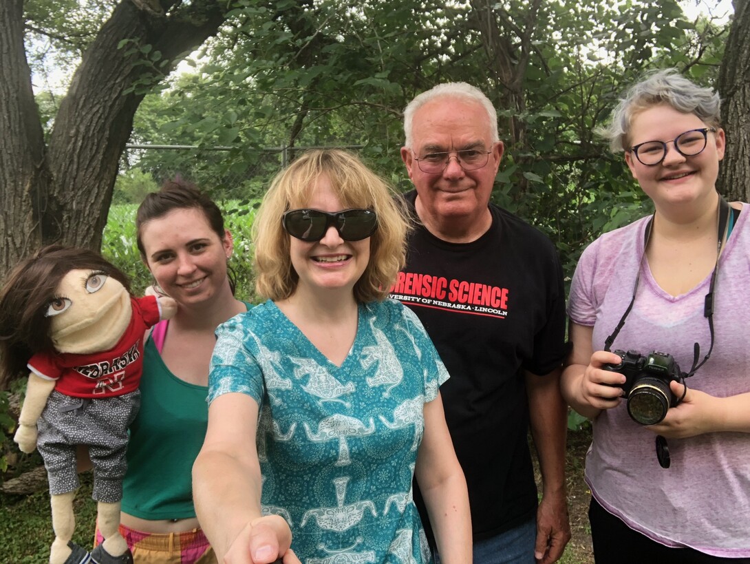 Developers of the new Forensics Guidebook are: Justine LaViolette, Erin Bauer, Larry Barksdale, and Emma Sidel (L-R).