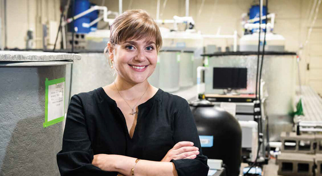 Jamilynn Poletto, fish physiologist and assistant professor at the University of Nebraska–Lincoln School of Natural Resources, is improving human health through her studies of fish health.