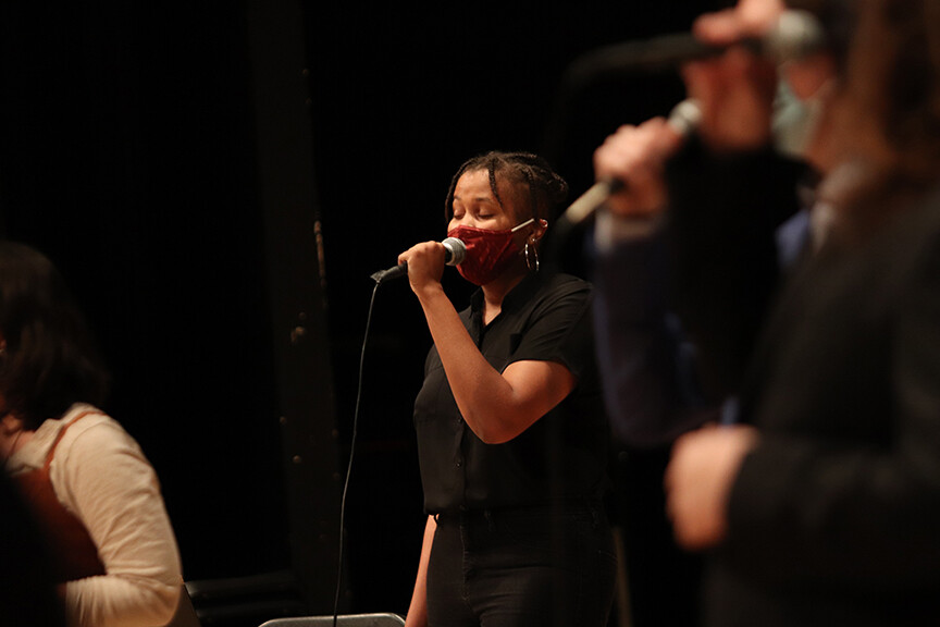 The UNL Jazz Singers and UNL Jazz Orchestra will perform Oct. 5 in Kimball Recital Hall. Photo by Taylor Sullivan.