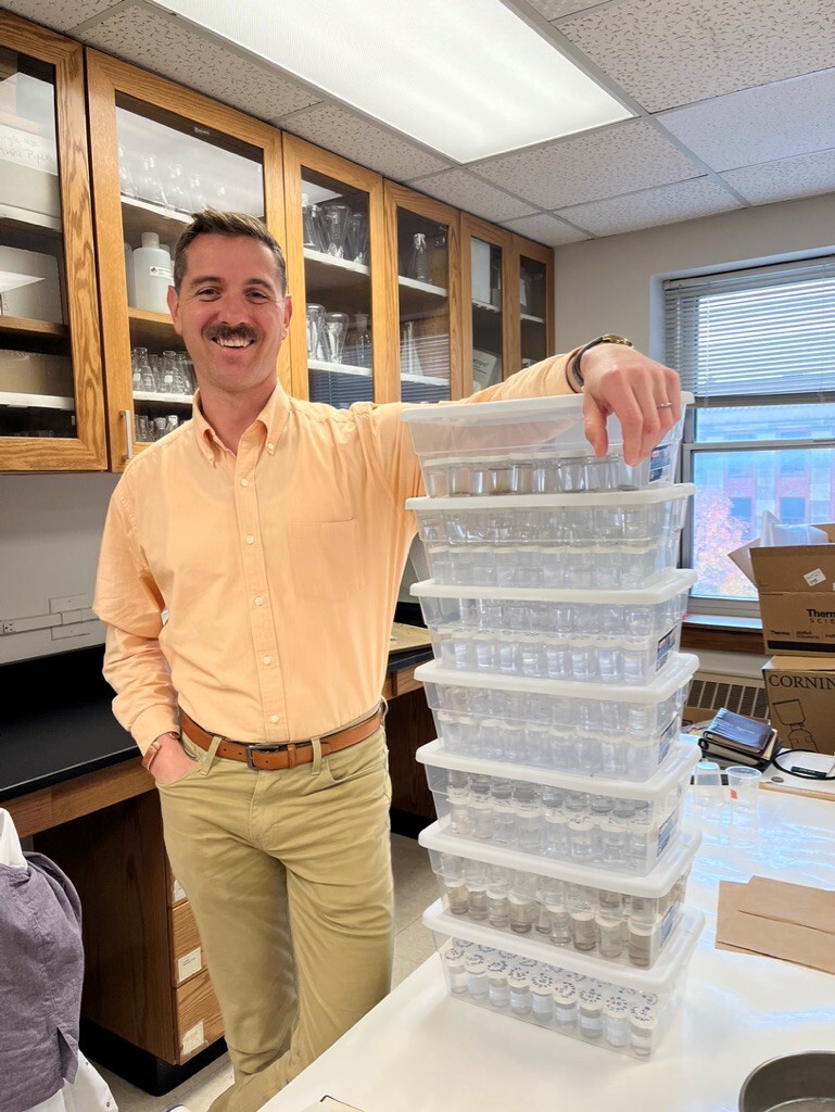 Jim Benes in lab located in Bessey Hall