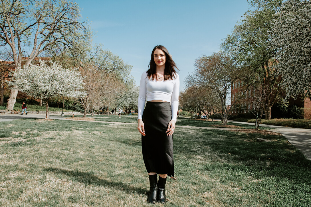 Senior political science major Kalea Morgan is creator of Chonk and Beans on TikTok and Instagram — and, also, Chonk and Beans' owner.