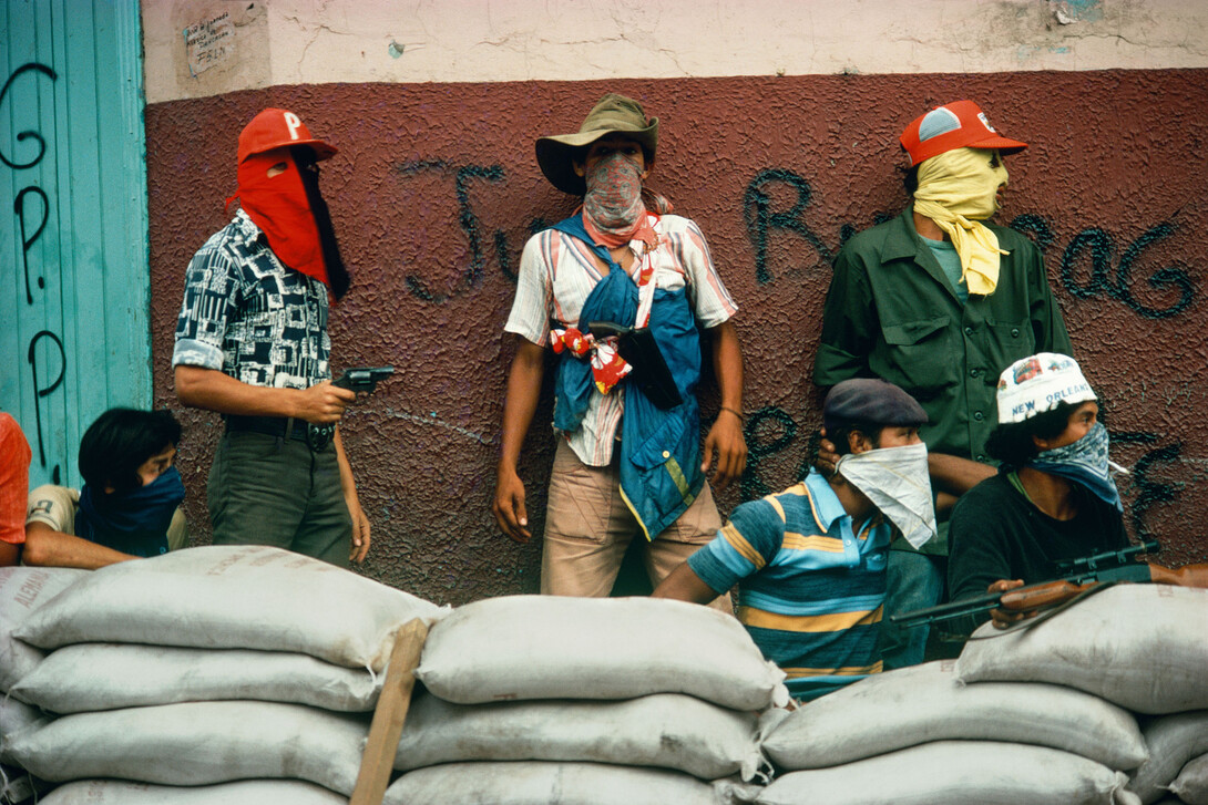 Muchachos"Muchachos Await Counterattack by the National Guard, Matagalpa, 1978," a digital chromogenic color print by Susan Meiselas is included in Sheldon's "Conflict and Consequence" exhibition.