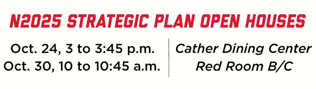 N2025 strategic plan draft open house schedule