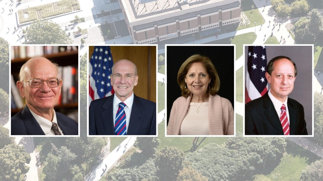 The 2022 Nebraska Ambassadors Forum will include remarks by four former U.S. ambassadors: Ronald E. Neumann, P. Michael McKinley, Liliana Ayalde and Lino Gutierrez.