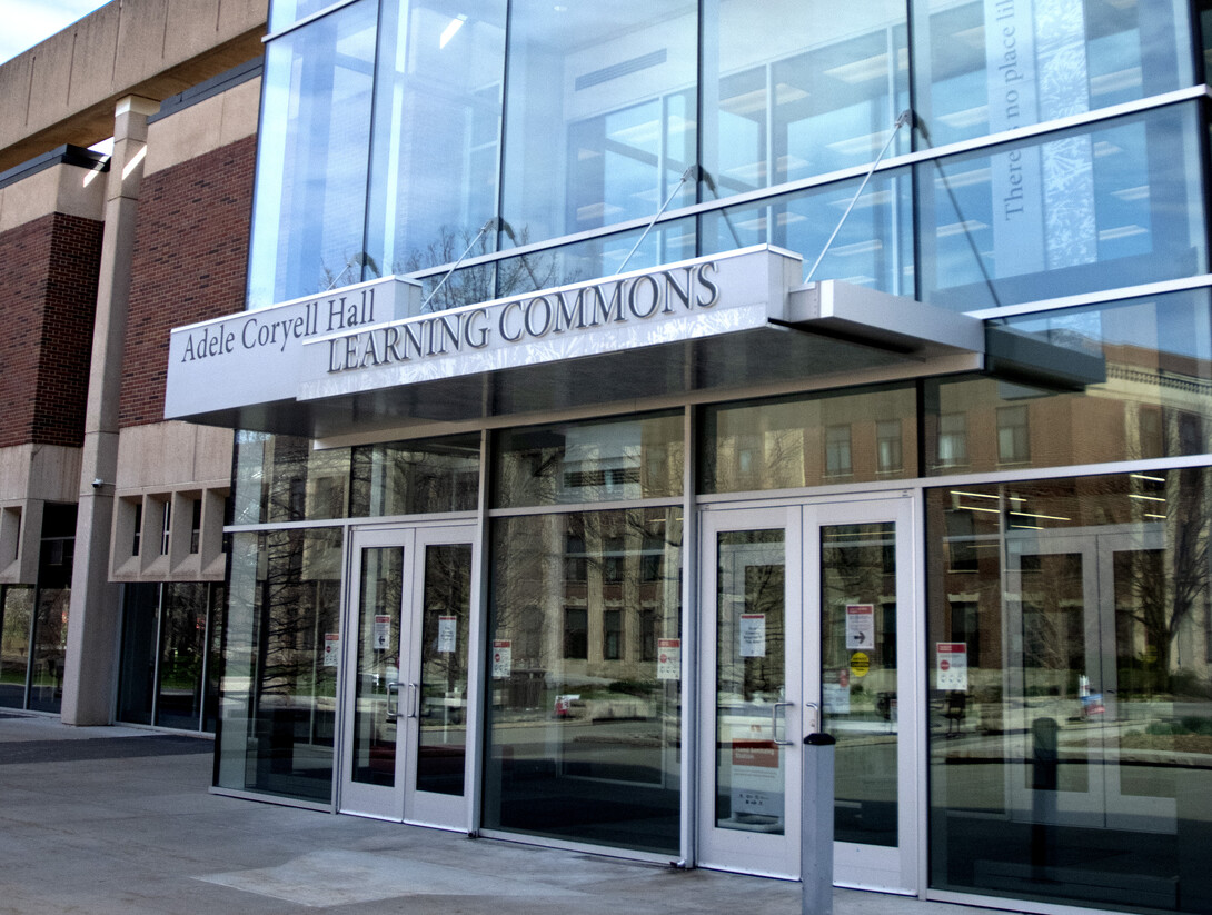 Exterior of the Adele Coryell Hall Learning Commons.